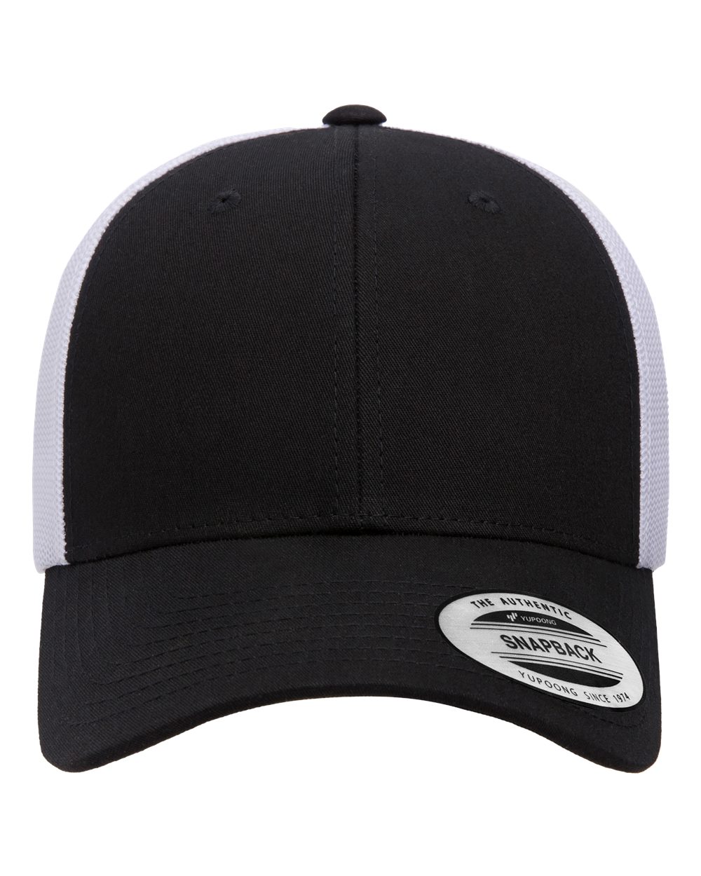 Elite Cap - Front - B13295020 - Black/ White