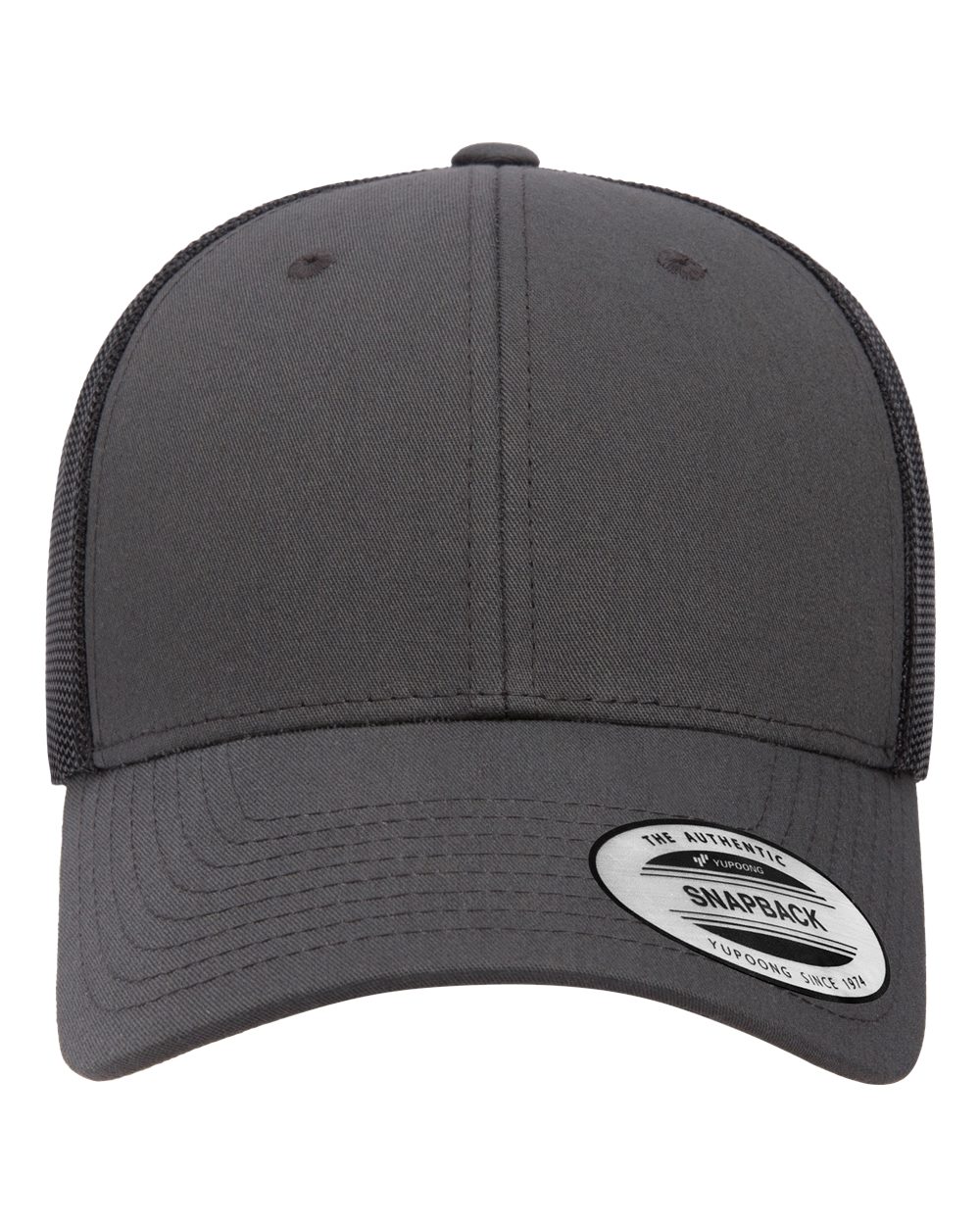 Elite Cap - Front - B13295100 - Charcoal/ Black