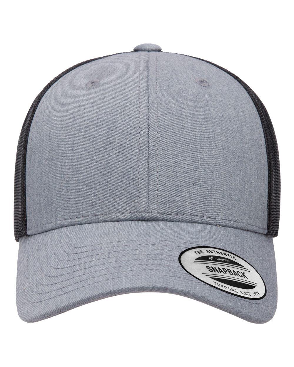 Elite Cap - Front - B13295510 - Heather/ Black