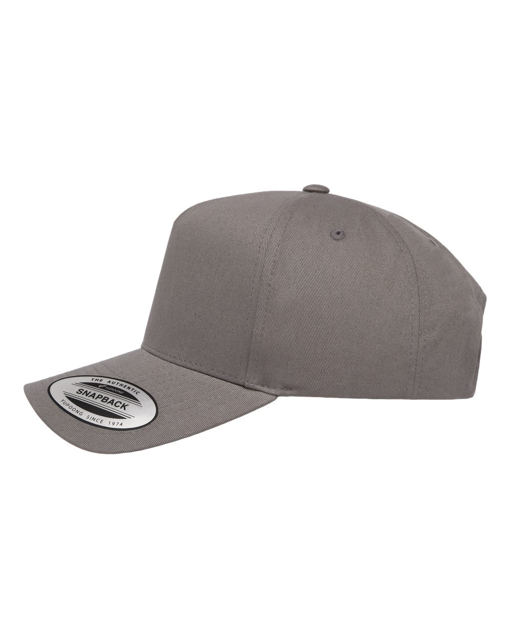 Retro Cotton Blend Trucker Snapback Cap - DirectSide - B33795090 - Grey