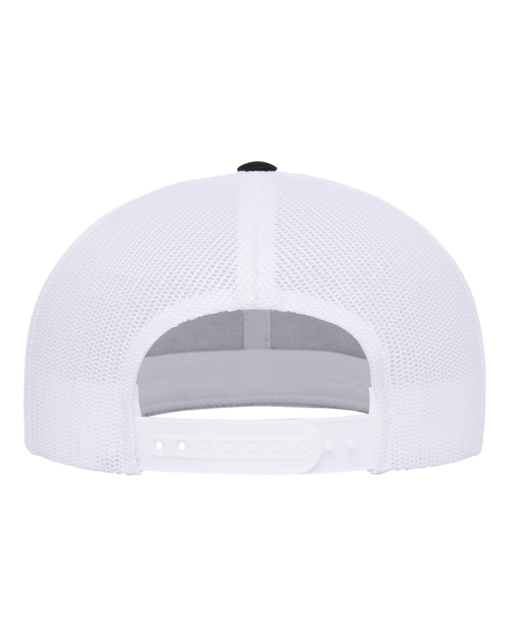 Retro High Profile Trucker Cap - Back - B33995100 - Black/ White