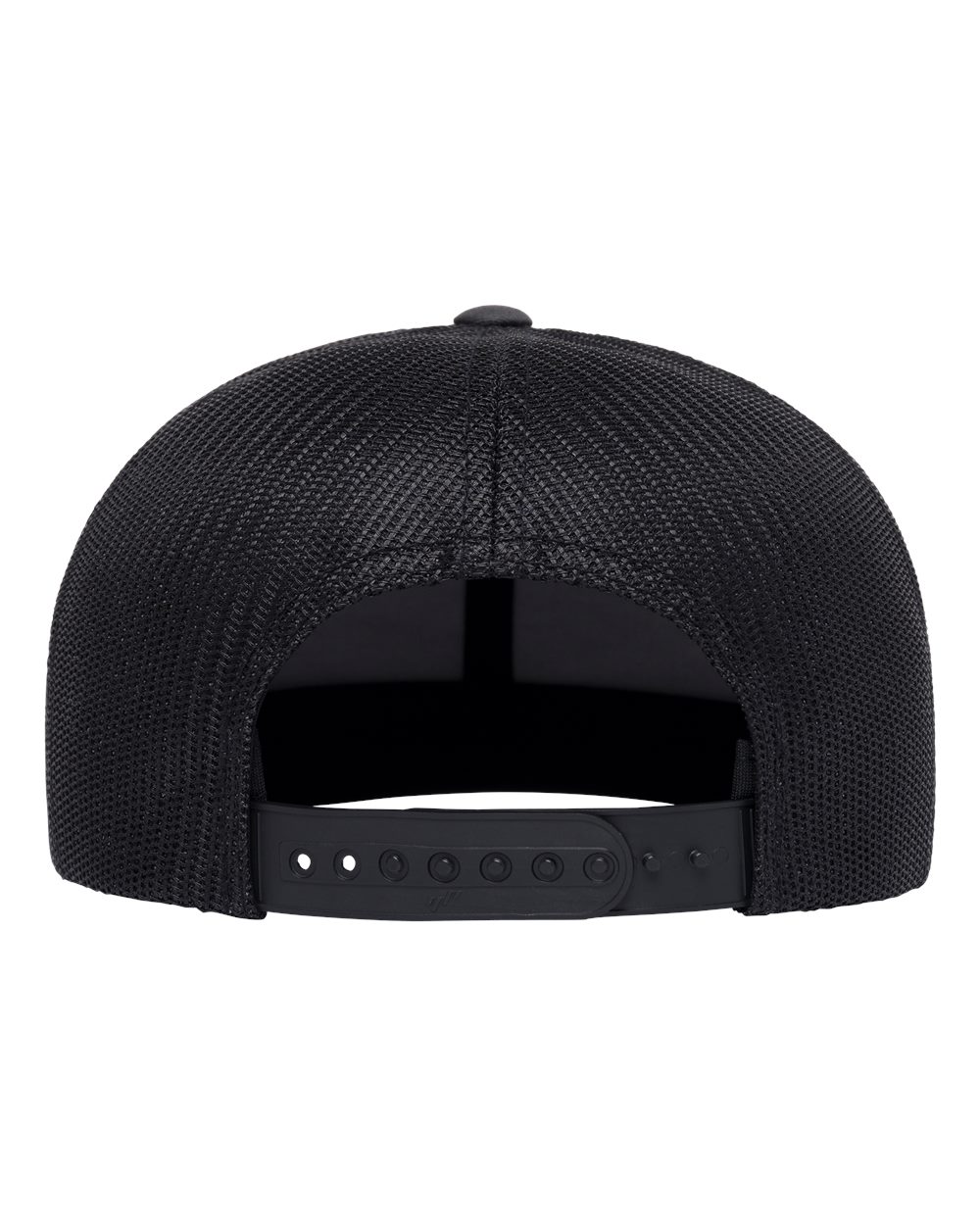 Retro High Profile Trucker Cap - Back - B33995110 - Charcoal/ Black