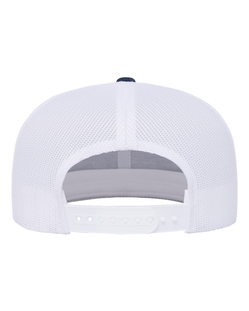 Retro High Profile Trucker Cap - Back - B33995130 - Navy/ White
