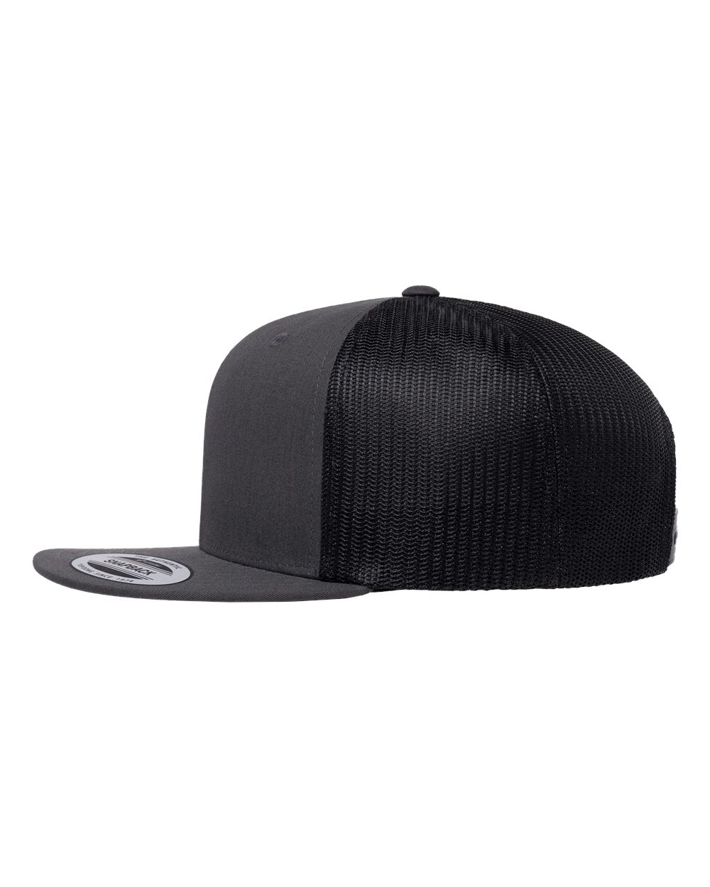 Retro High Profile Trucker Cap - DirectSide - B33995110 - Charcoal/ Black