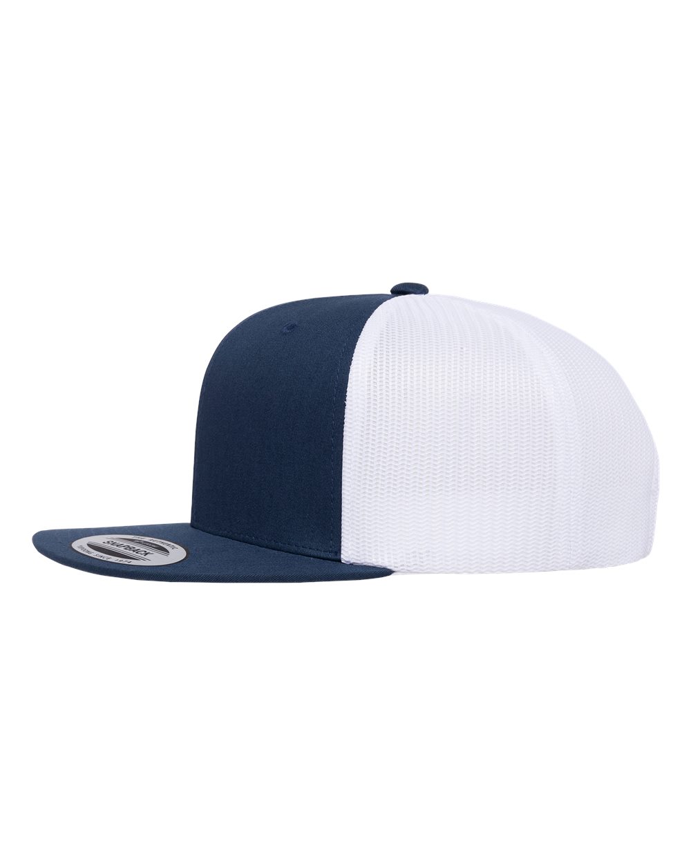 Retro High Profile Trucker Cap - DirectSide - B33995130 - Navy/ White