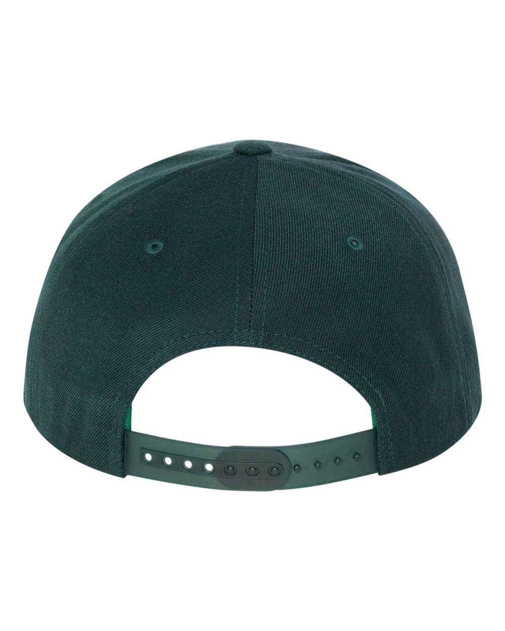 Premium Flat Bill Snapback Cap - Back - B76095230 - Spruce