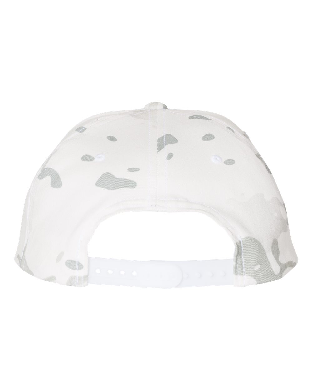 Premium Flat Bill Snapback Cap - Back - B76095540 - Multicam Alpine