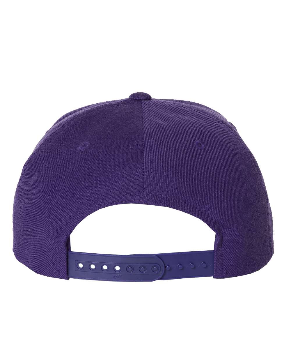 Premium Flat Bill Snapback Cap - Back - B76095800 - Purple