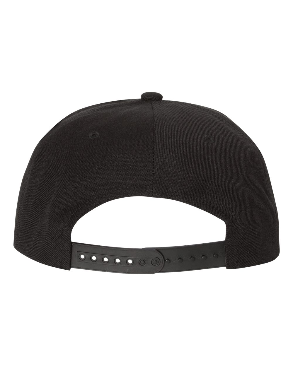 Premium Flat Bill Snapback Cap - Back - B76095990 - Black/ Camo