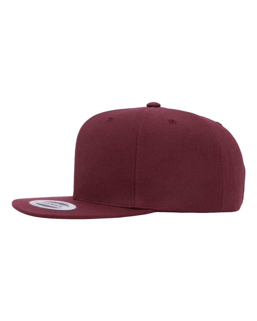 Premium Flat Bill Snapback Cap - DirectSide - B76095530 - Maroon