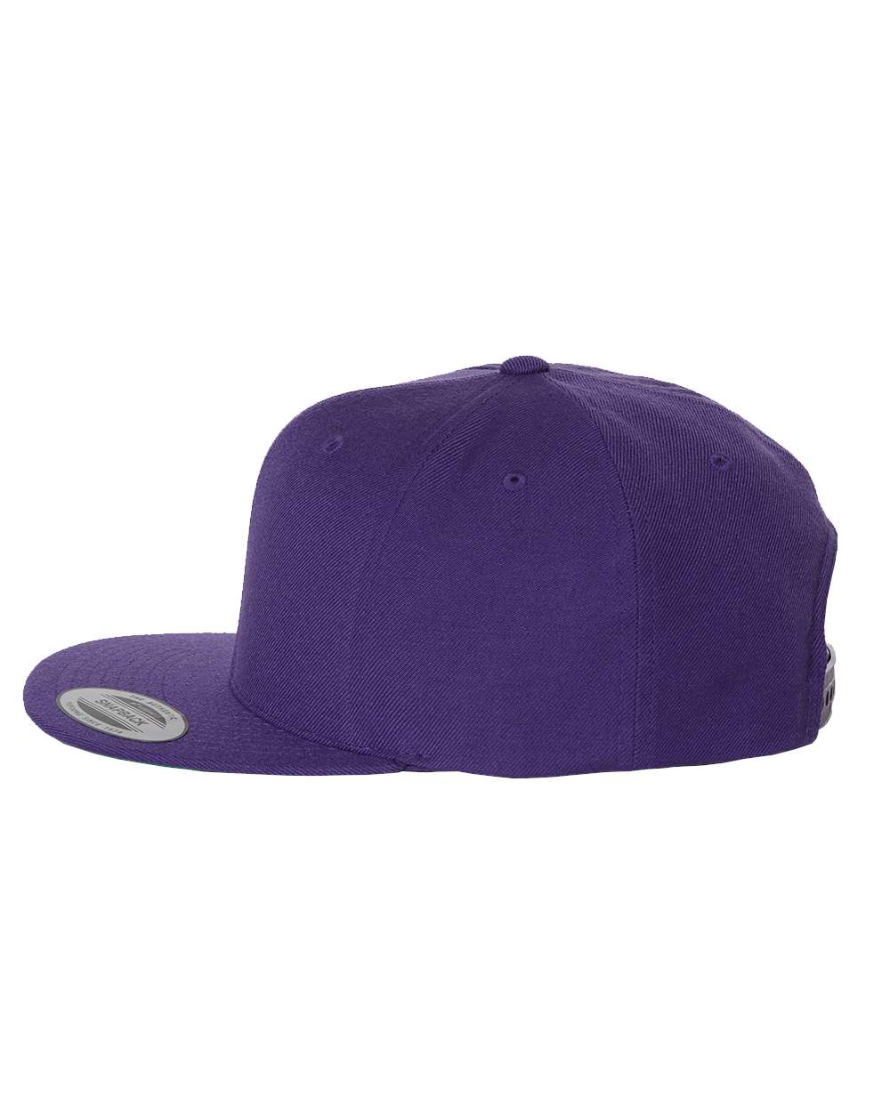 Premium Flat Bill Snapback Cap - DirectSide - B76095800 - Purple