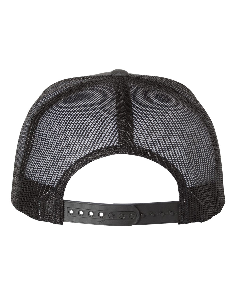 Five-Panel Classic Trucker Cap - Back - B61595110 - Charcoal/ Black