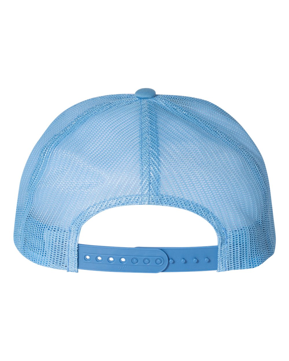 Five-Panel Classic Trucker Cap - Back - B61595250 - Carolina Blue/ White/ Caroline Blue