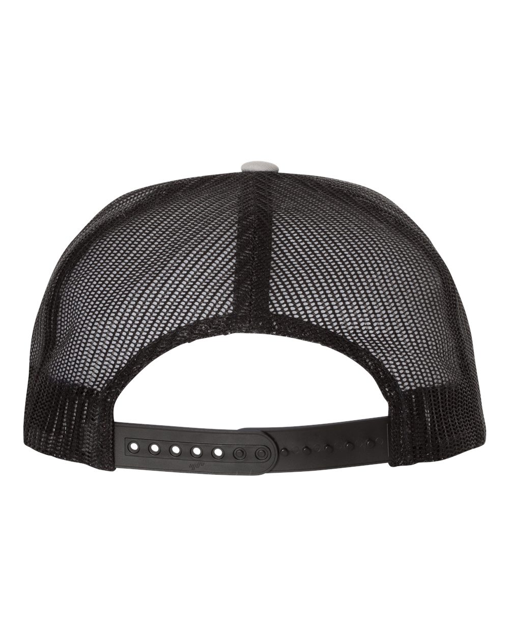 Five-Panel Classic Trucker Cap - Back - B61595350 - Silver/ Black