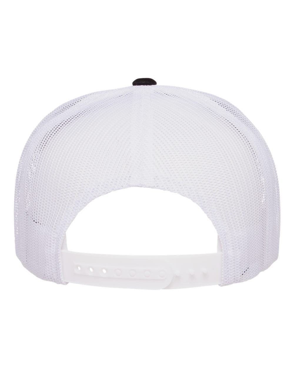 Five-Panel Classic Trucker Cap - Back - B61595510 - Black/ White