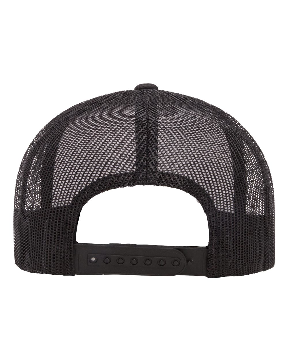 Five-Panel Classic Trucker Cap - Back - B61595520 - Black/ White/ Black