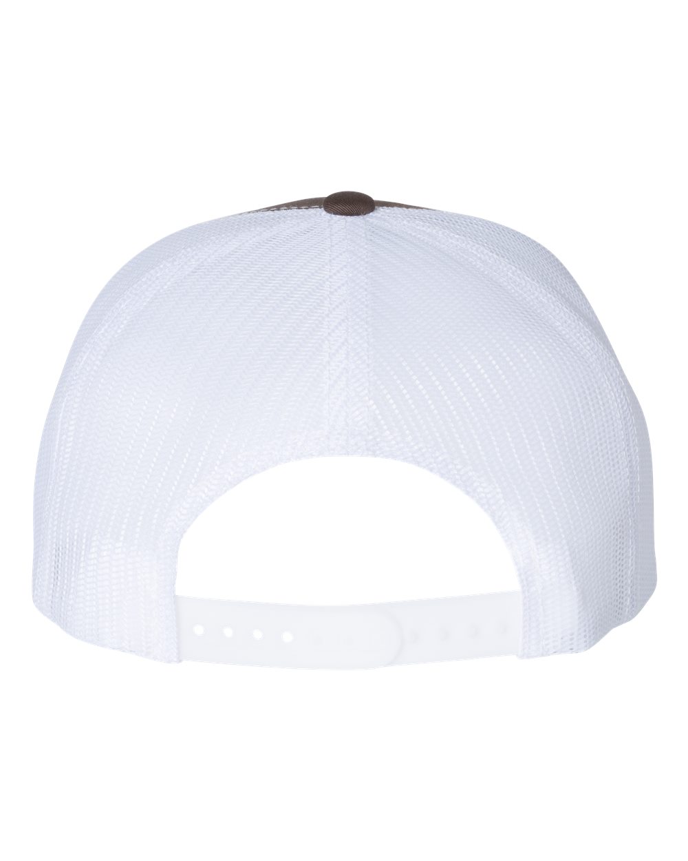 Five-Panel Classic Trucker Cap - Back - B61595550 - Brown/ White