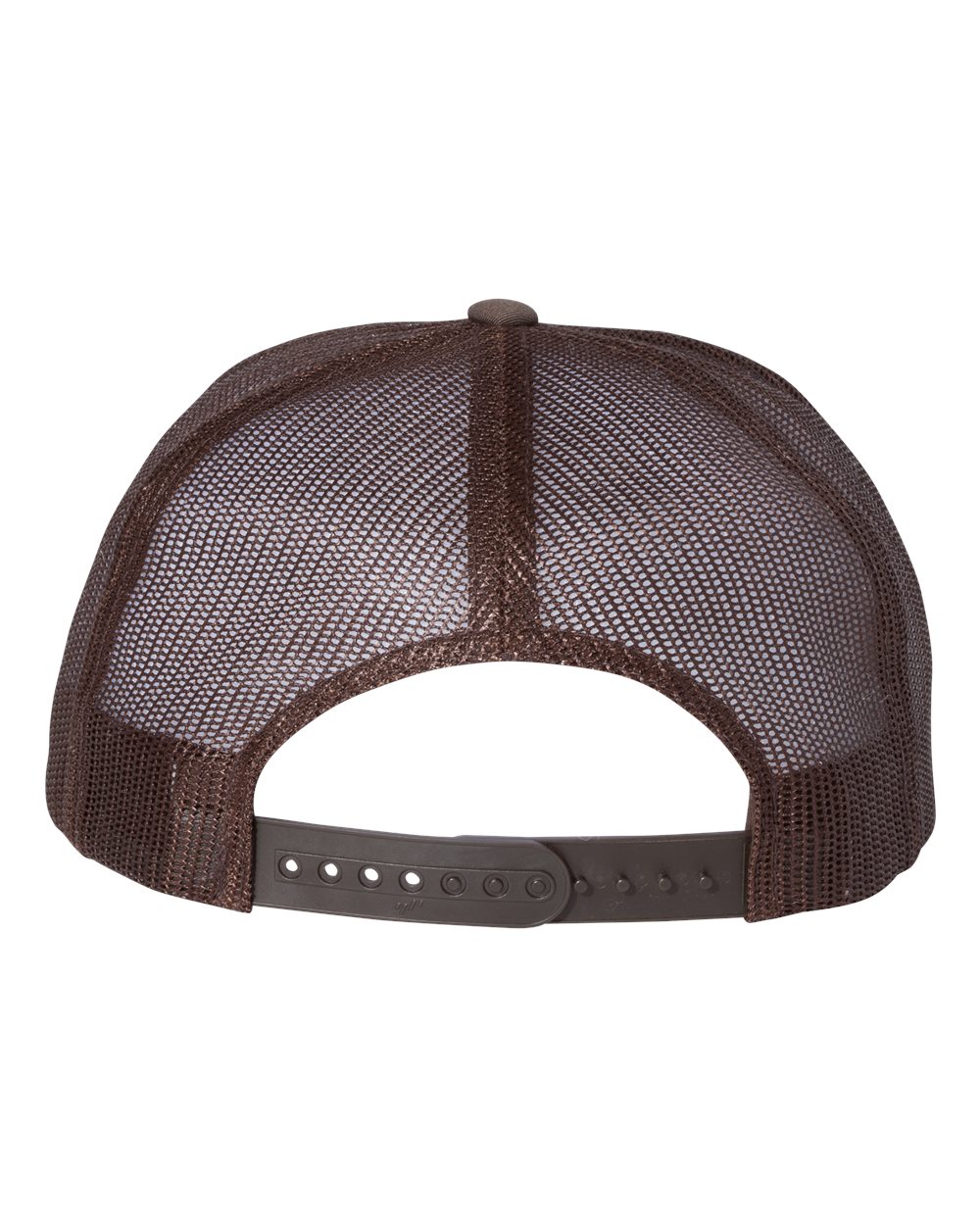 Five-Panel Classic Trucker Cap - Back - B61595560 - Brown/ White/ Brown