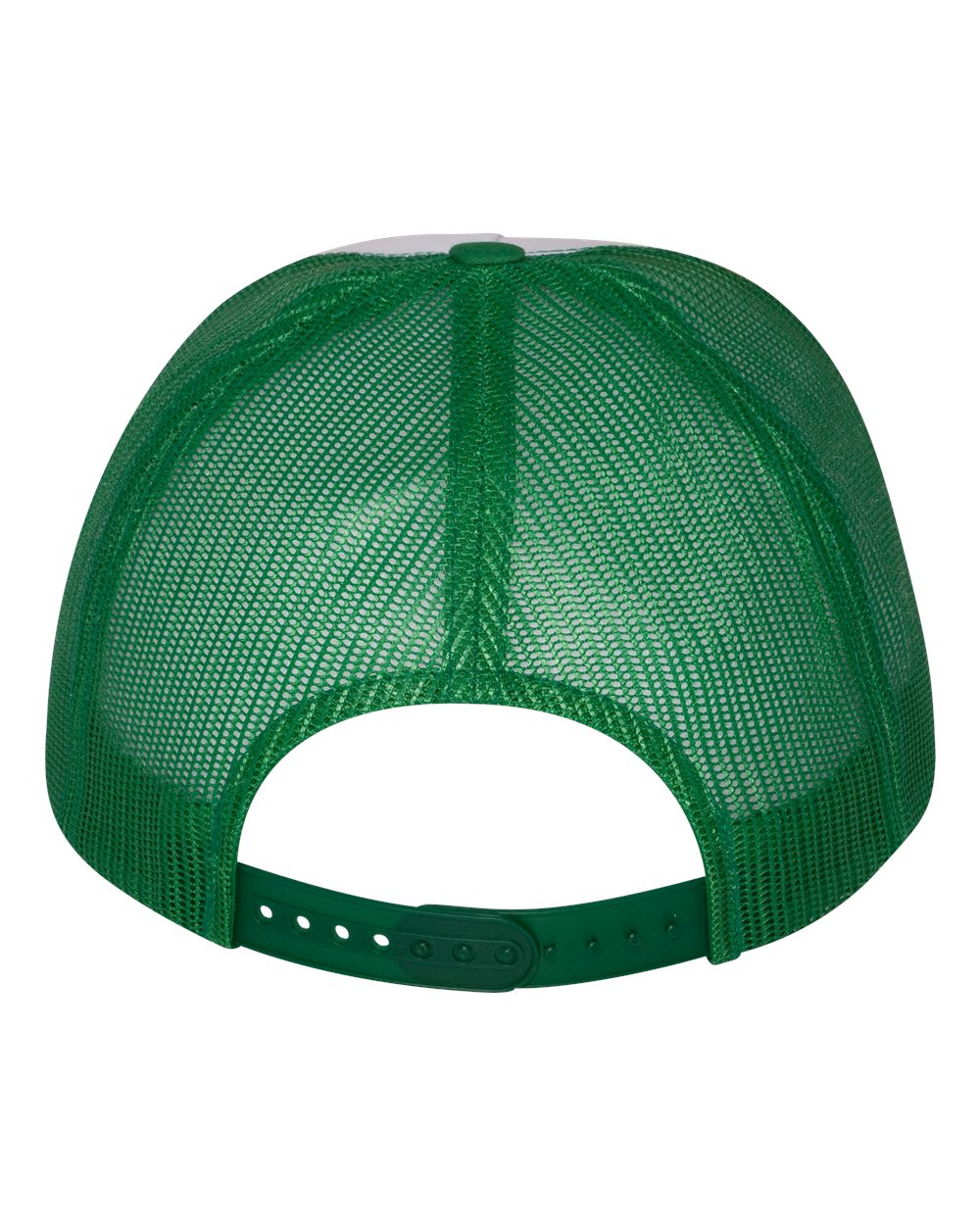 Five-Panel Classic Trucker Cap - Back - B61595600 - Kelly/ White/ Kelly