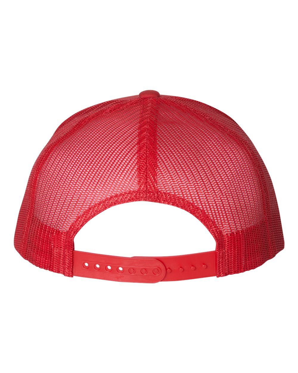 Five-Panel Classic Trucker Cap - Back - B61595710 - Red
