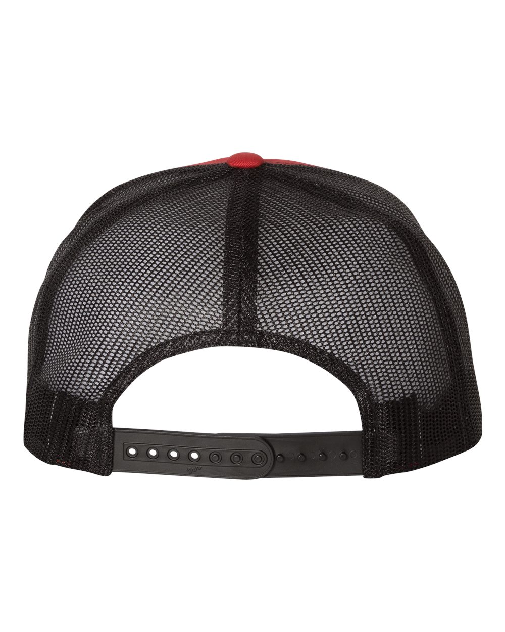 Five-Panel Classic Trucker Cap - Back - B61595720 - Red/ Black
