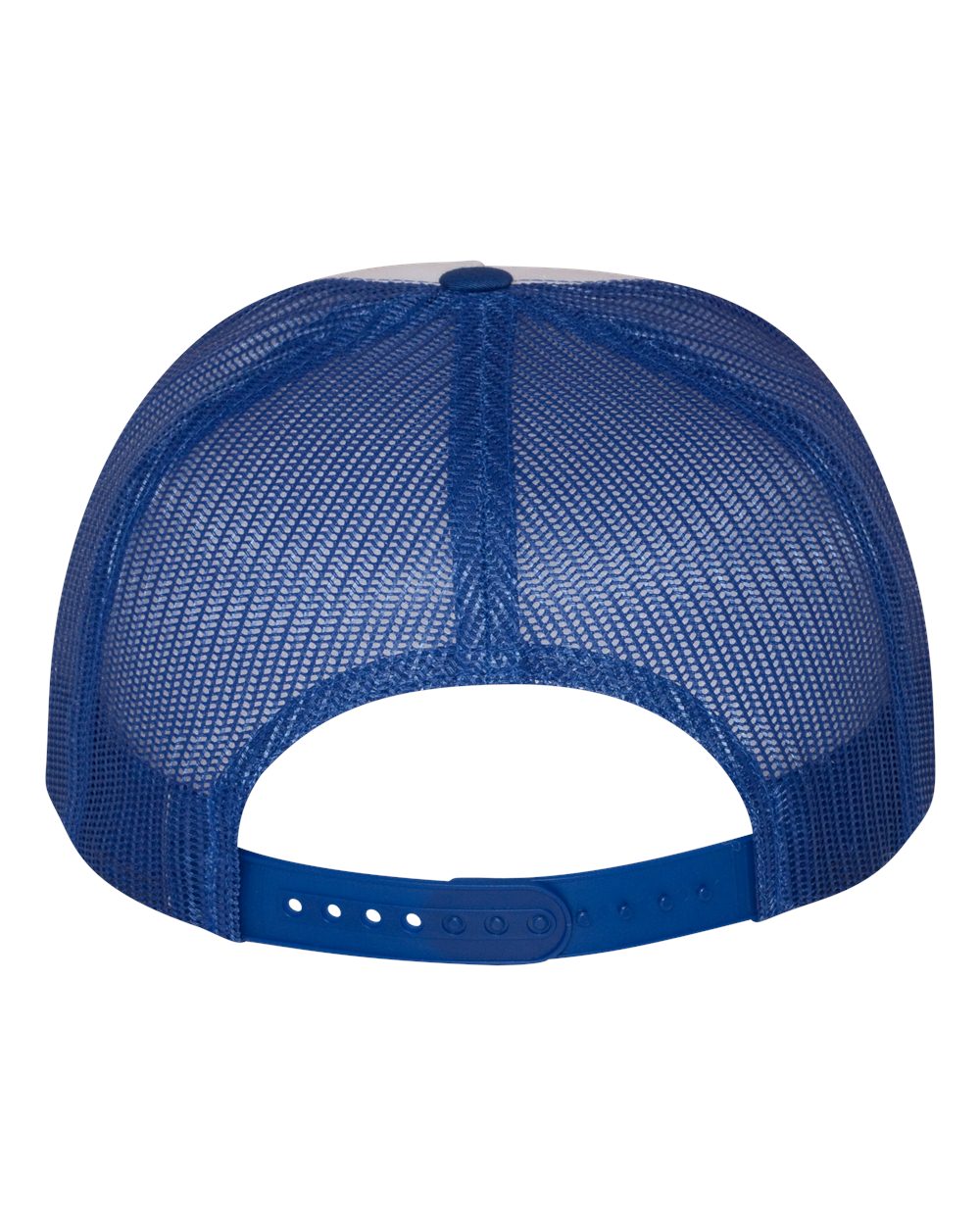 Five-Panel Classic Trucker Cap - Back - B61595750 - Royal/ White/ Royal