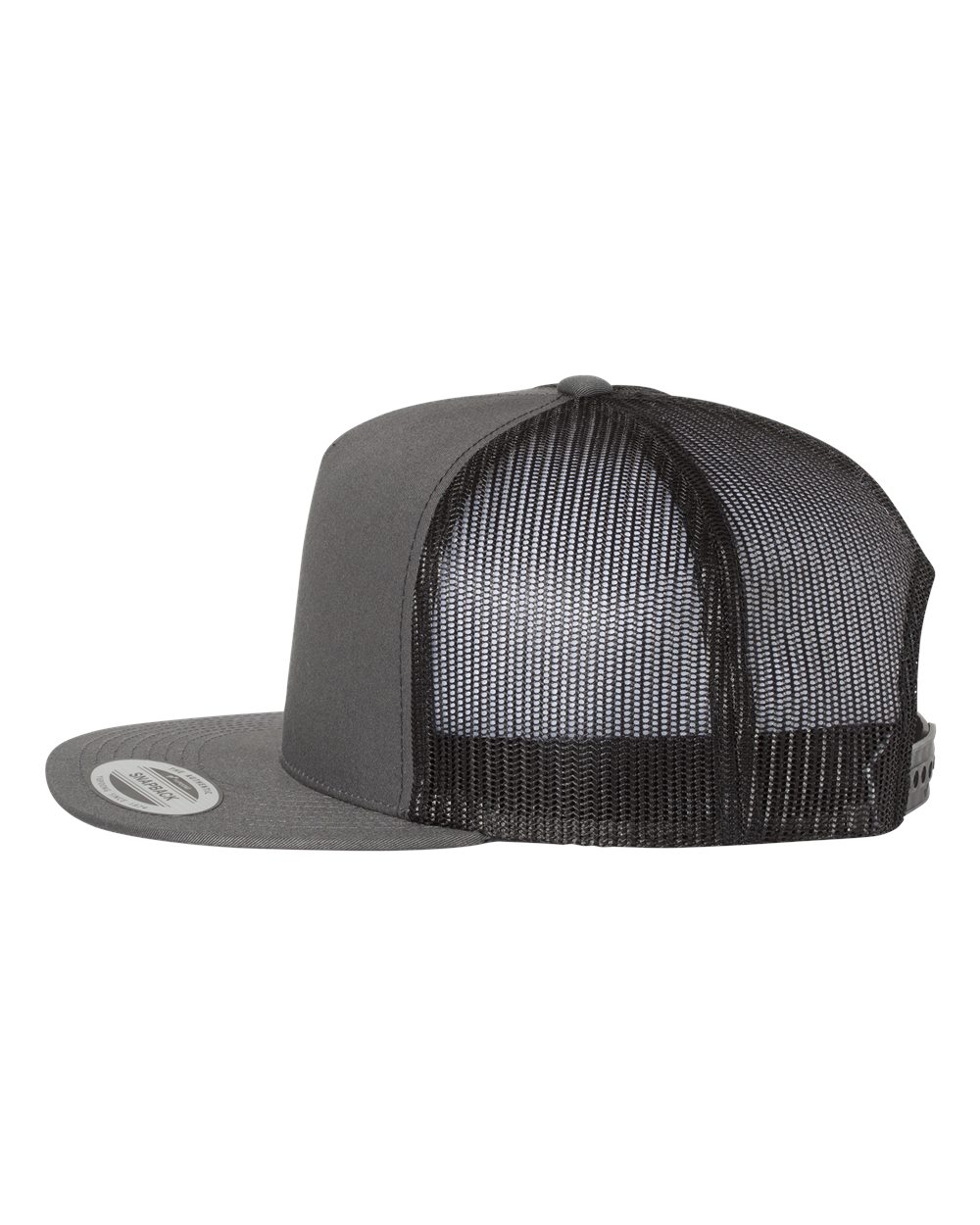 Five-Panel Classic Trucker Cap - DirectSide - B61595110 - Charcoal/ Black