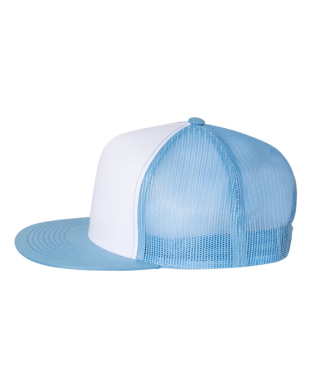 Five-Panel Classic Trucker Cap - DirectSide - B61595250 - Carolina Blue/ White/ Caroline Blue