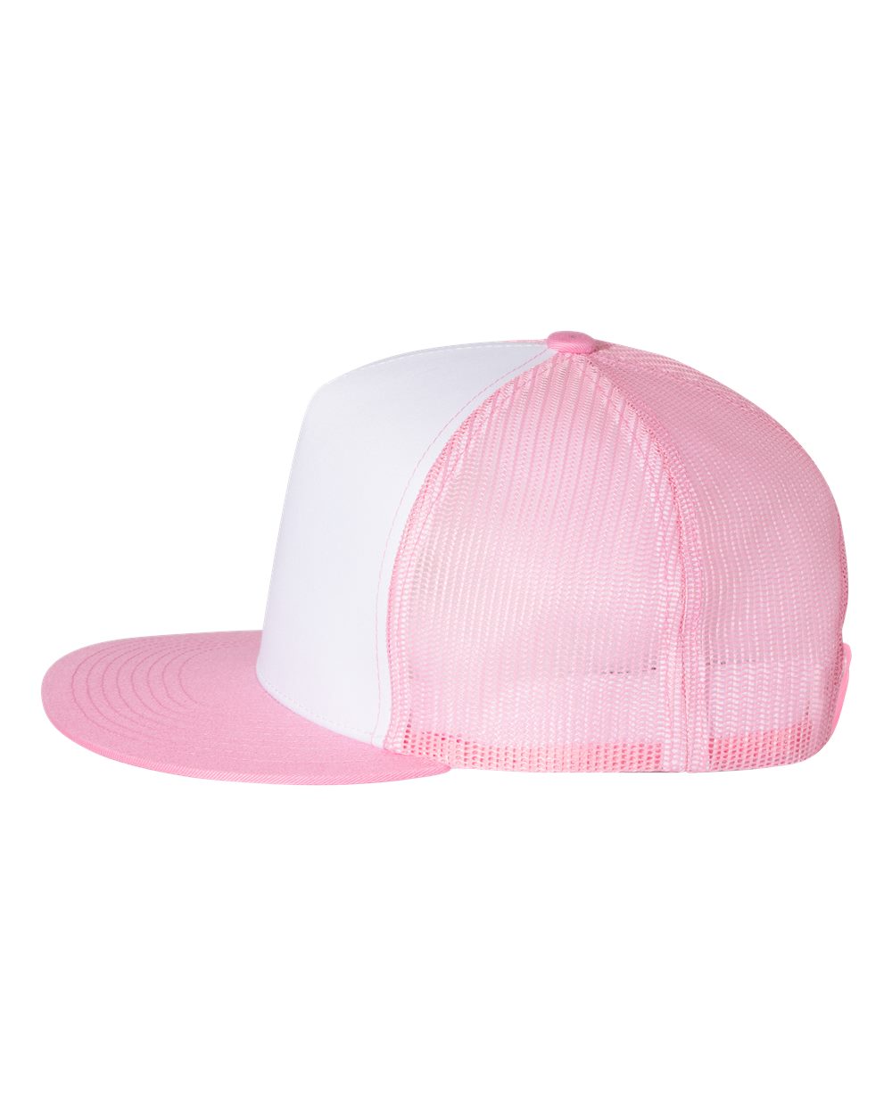 Five-Panel Classic Trucker Cap - DirectSide - B61595320 - Pink/ White/ Pink