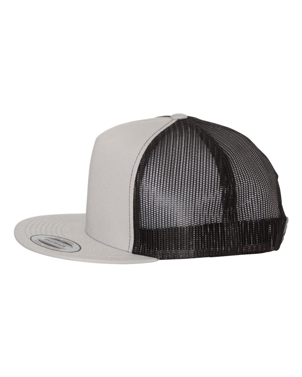Five-Panel Classic Trucker Cap - DirectSide - B61595350 - Silver/ Black