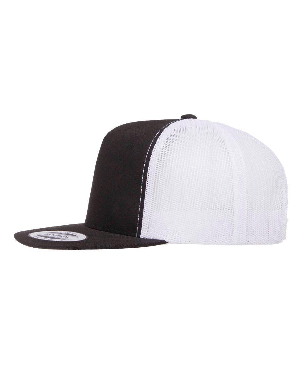 Five-Panel Classic Trucker Cap - DirectSide - B61595510 - Black/ White