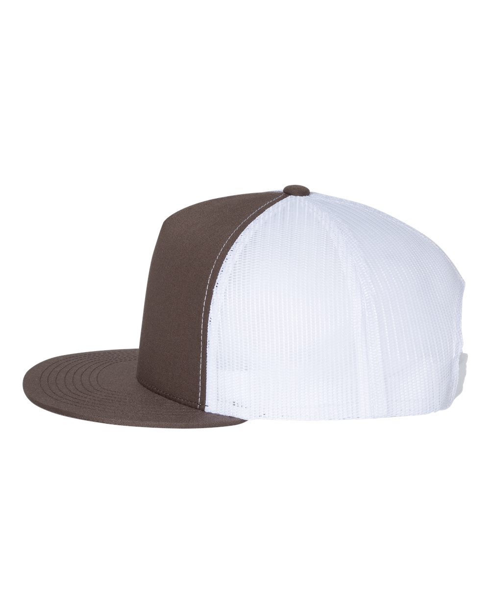 Five-Panel Classic Trucker Cap - DirectSide - B61595550 - Brown/ White