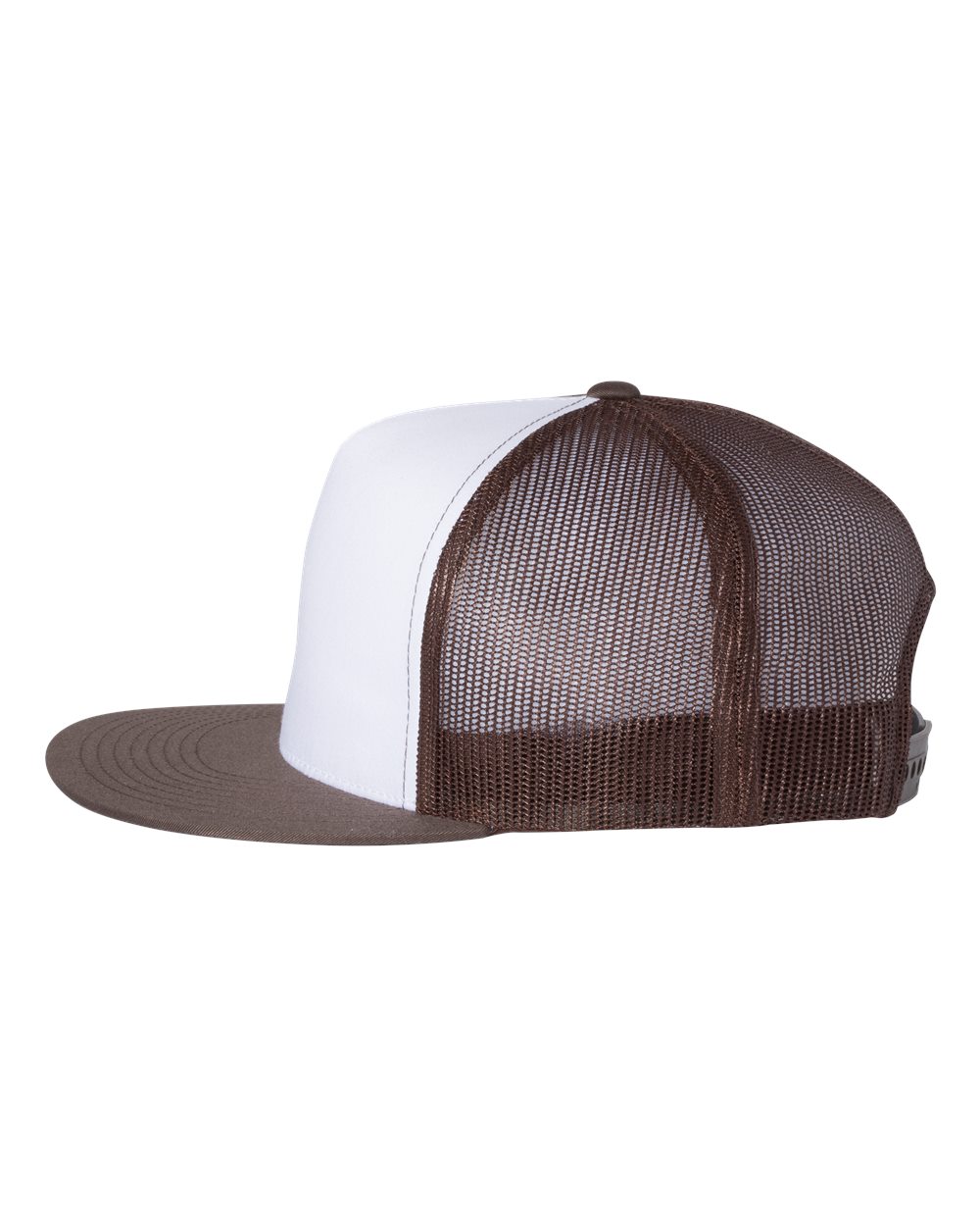 Five-Panel Classic Trucker Cap - DirectSide - B61595560 - Brown/ White/ Brown