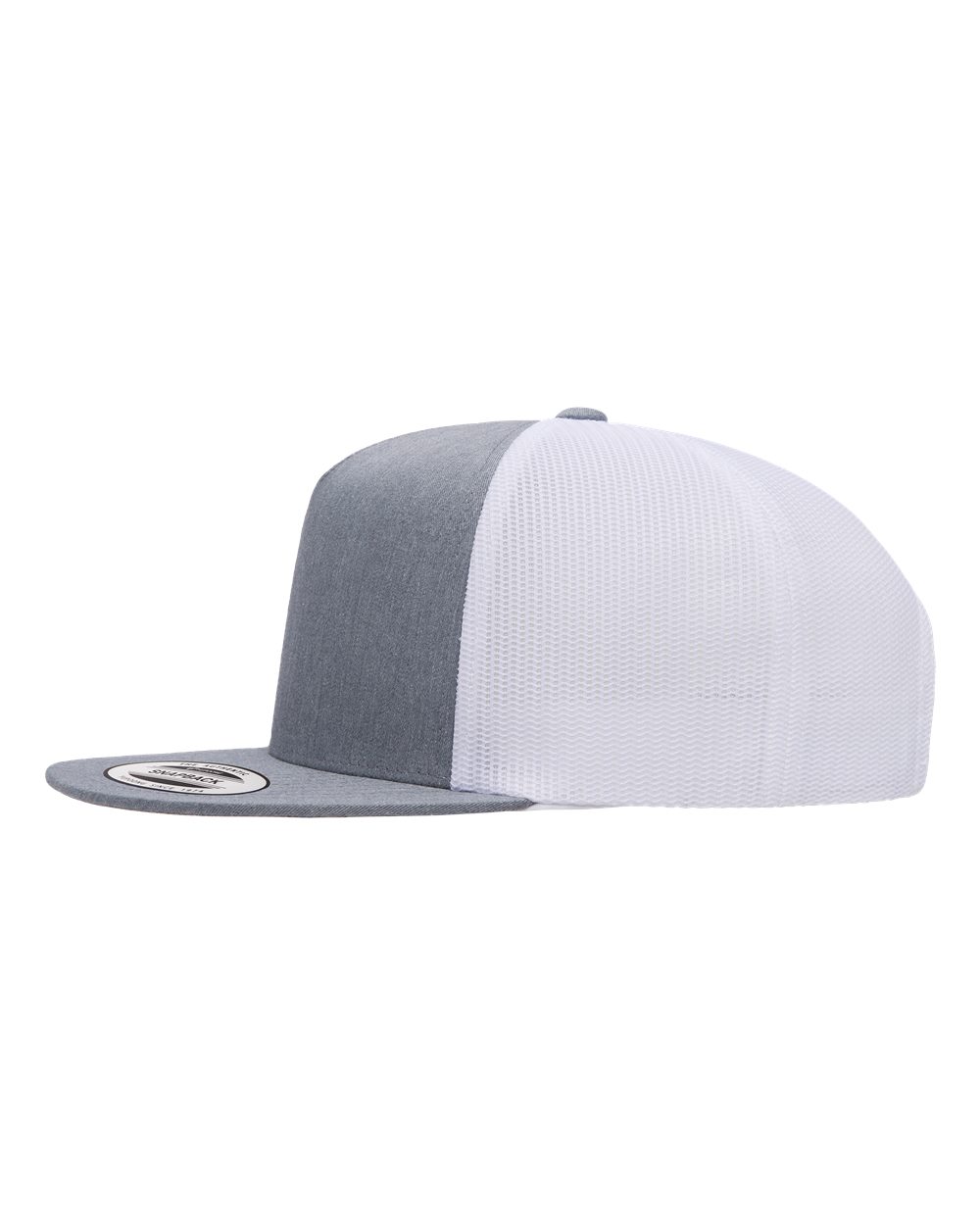 Five-Panel Classic Trucker Cap - DirectSide - B61595580 - Heather/ White