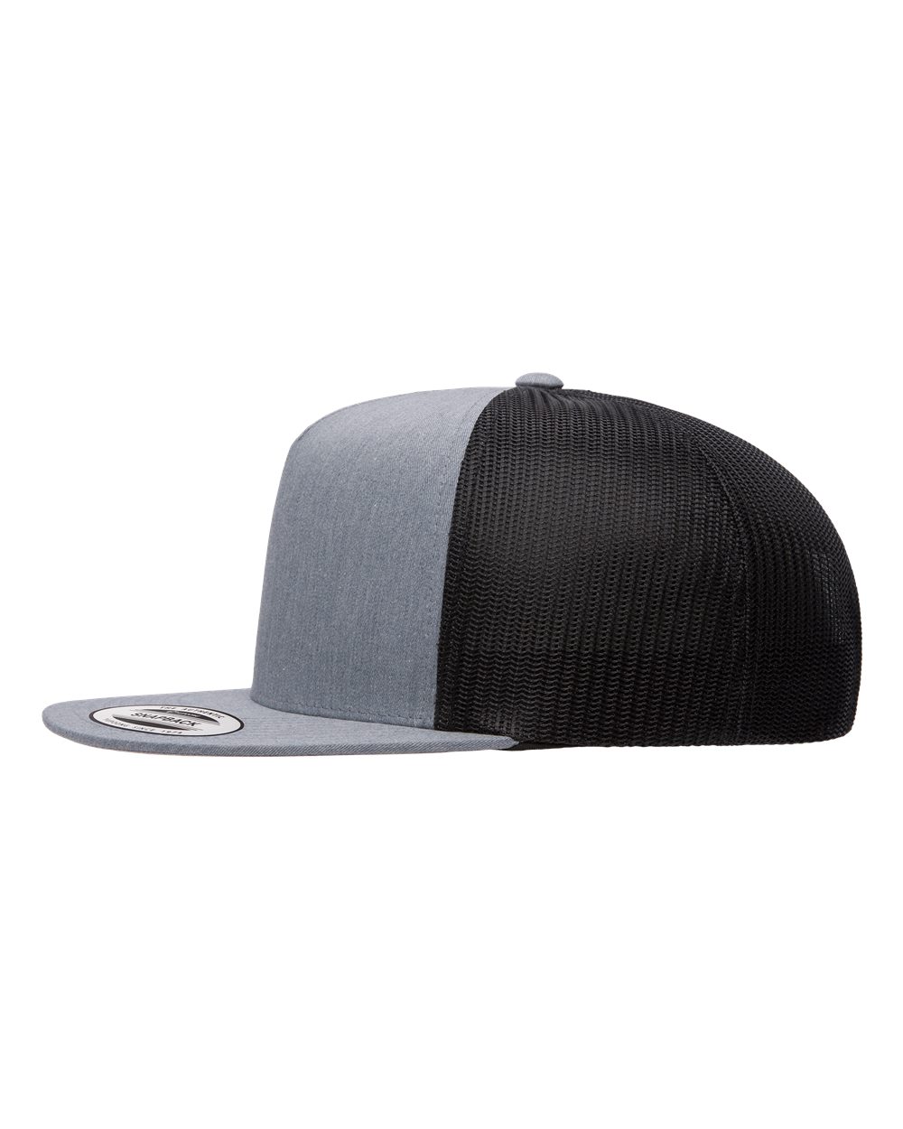 Five-Panel Classic Trucker Cap - DirectSide - B61595590 - Heather/ Black