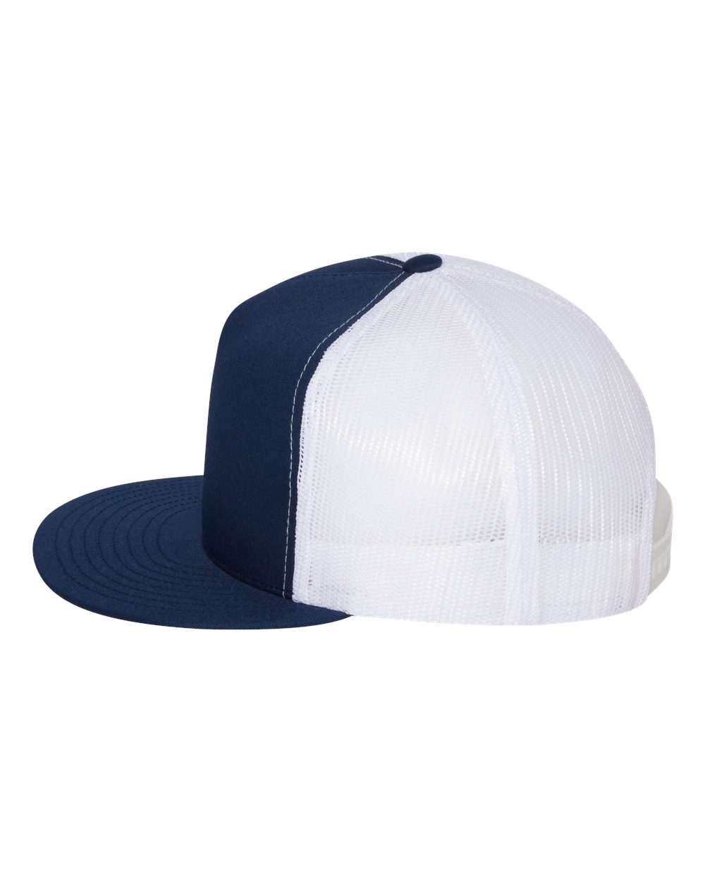 Five-Panel Classic Trucker Cap - DirectSide - B61595640 - Navy/ White