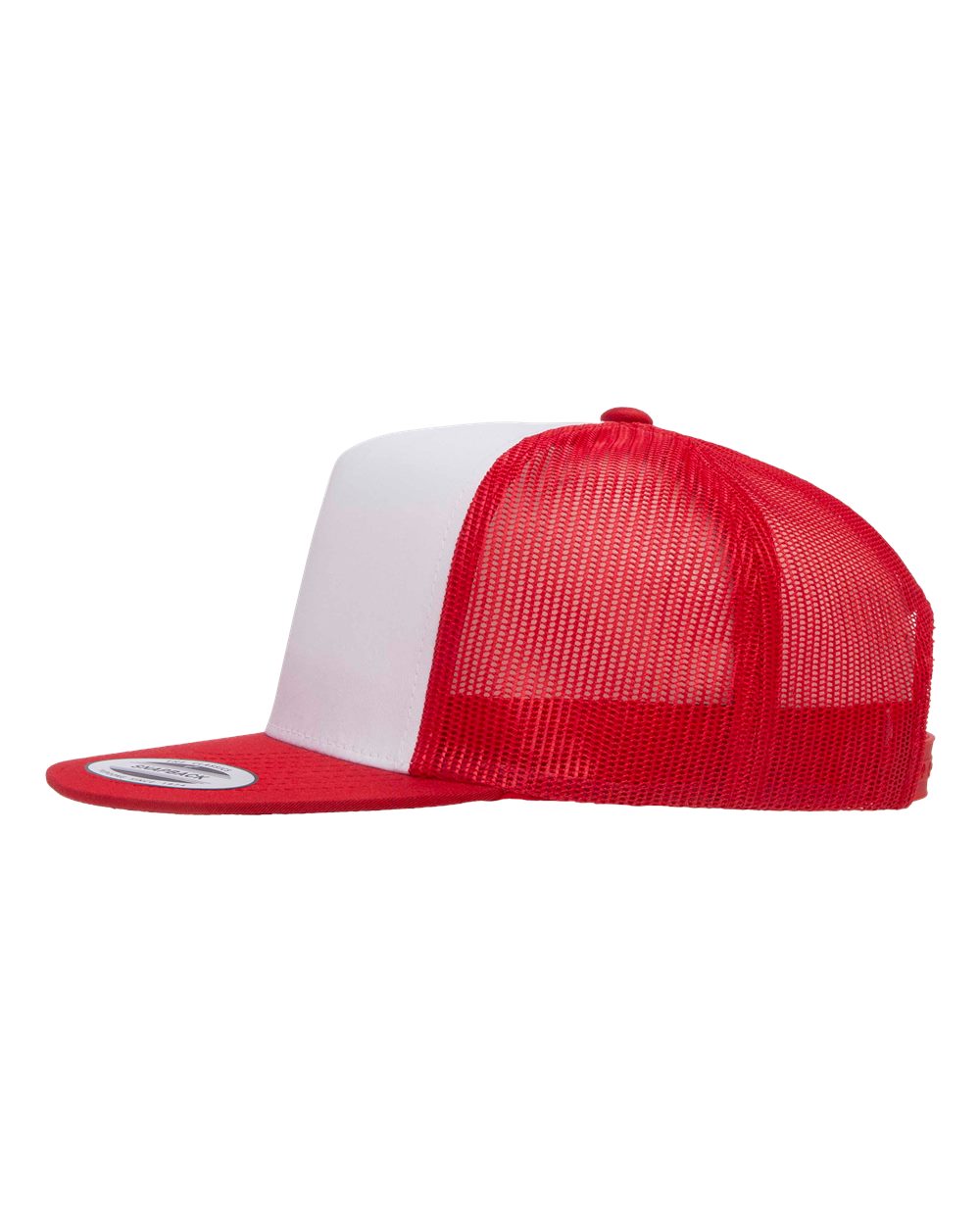 Five-Panel Classic Trucker Cap - DirectSide - B61595700 - Red/ White/ Red