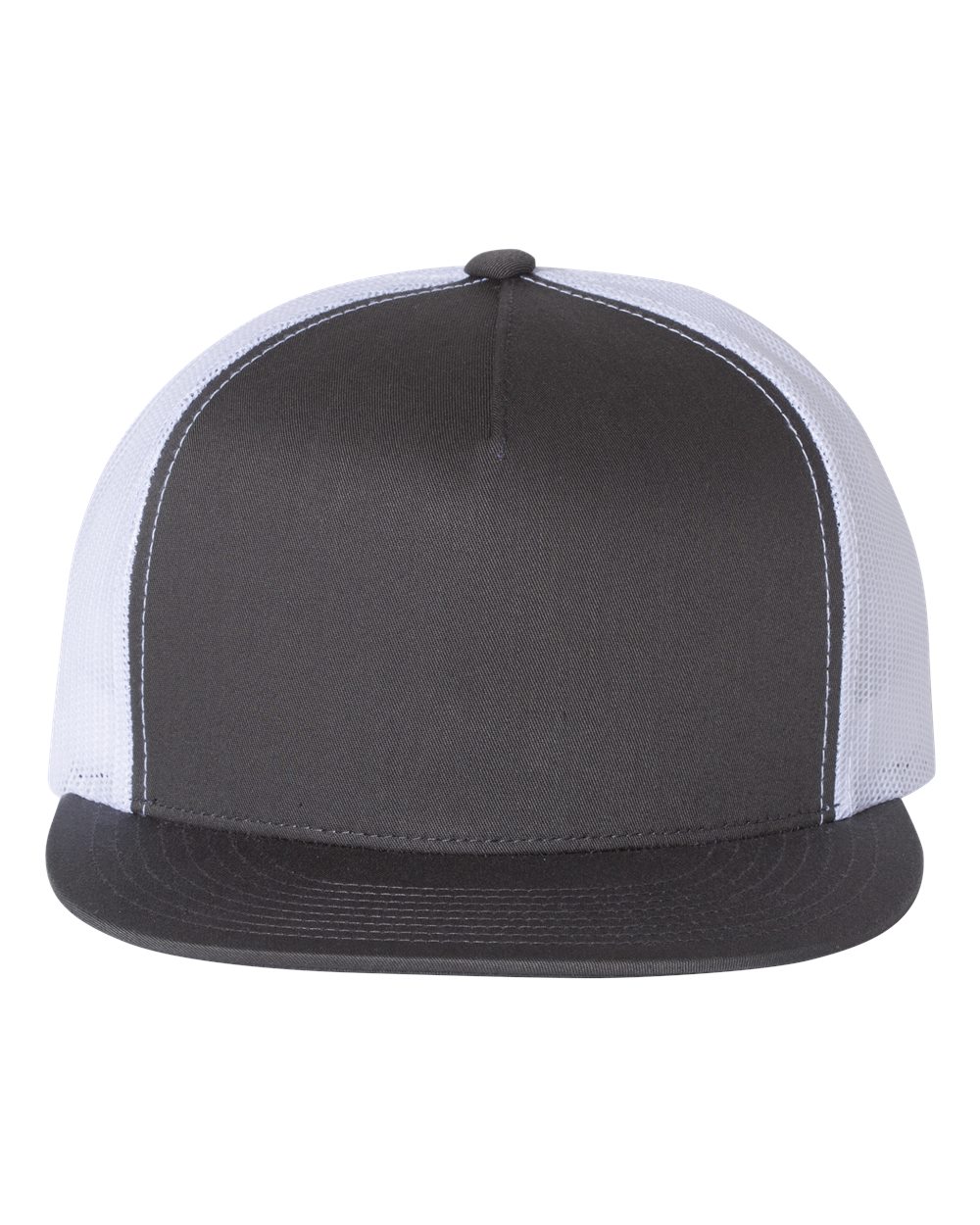 Five-Panel Classic Trucker Cap - Front - B61595100 - Charcoal/ White