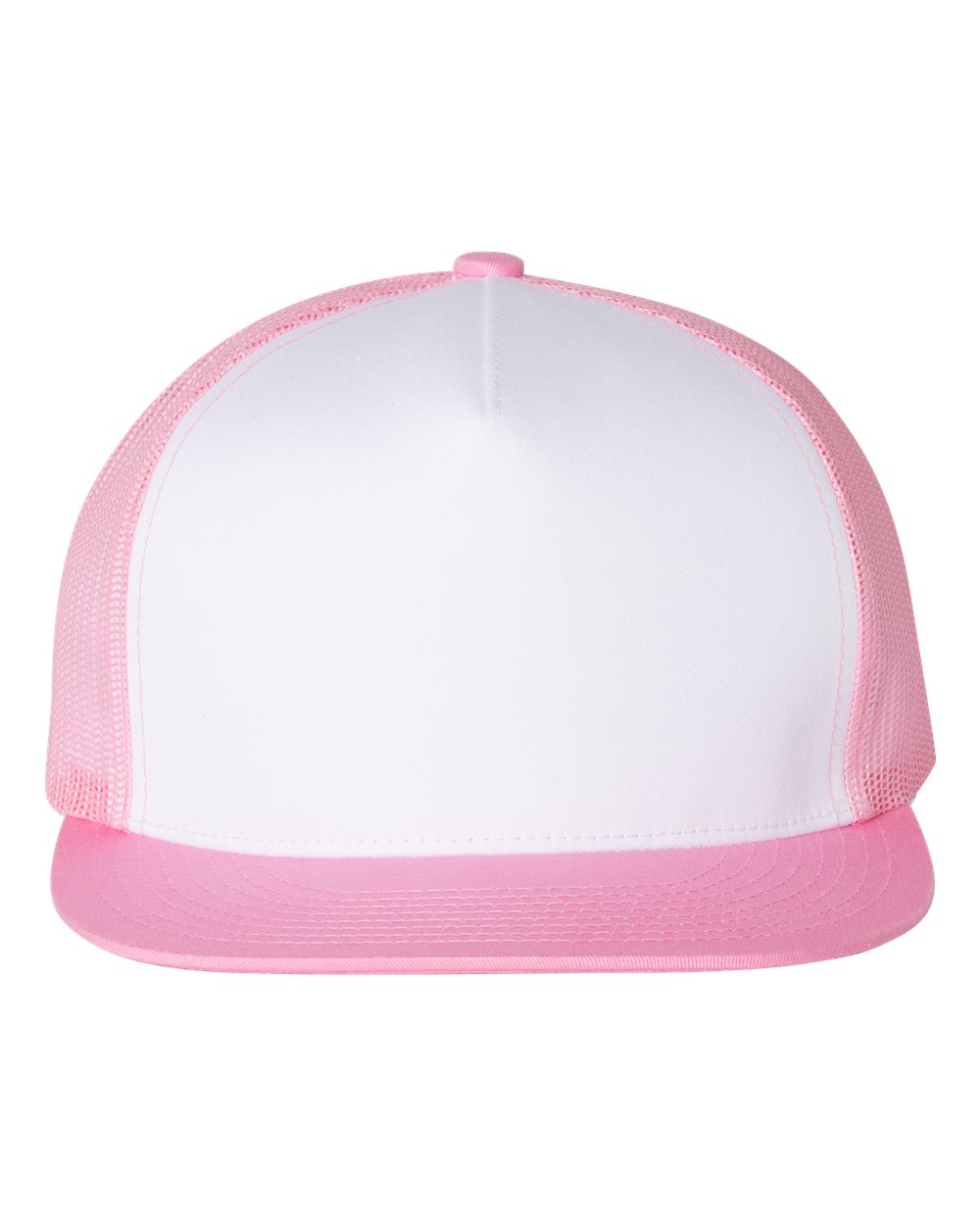 Five-Panel Classic Trucker Cap - Front - B61595320 - Pink/ White/ Pink
