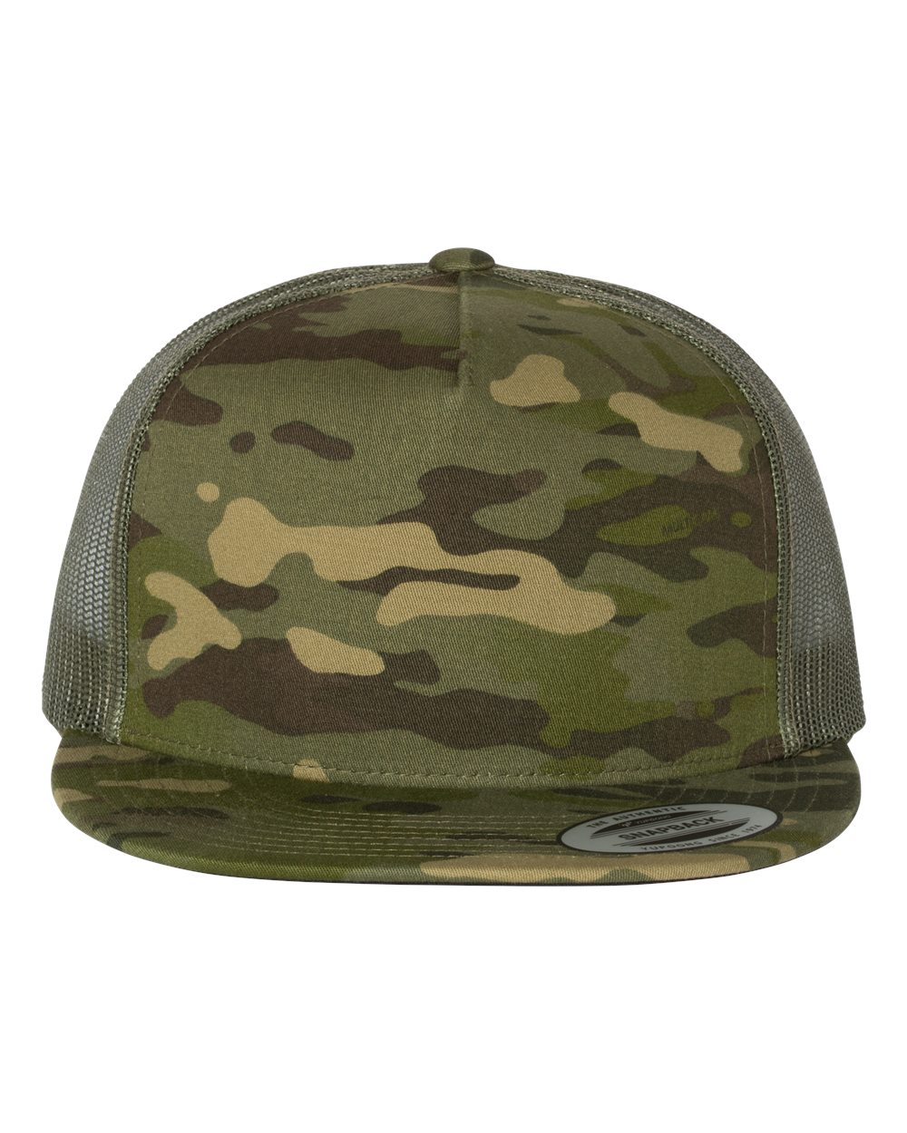 Five-Panel Classic Trucker Cap - Front - B61595610 - Multicam Tropic/ Green