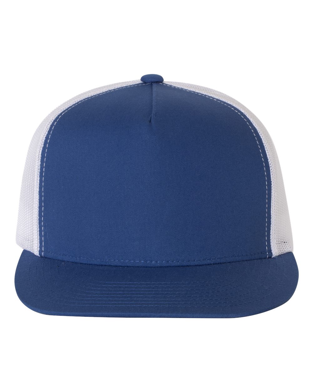 Five-Panel Classic Trucker Cap - Front - B61595760 - Royal/ White