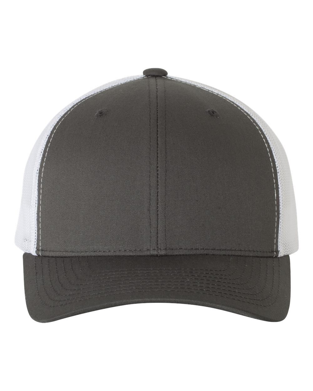 Retro Trucker Cap - Front - B43195110 - Charcoal/ White