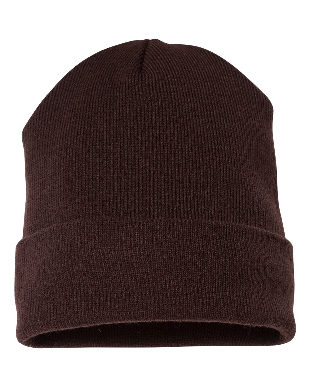 Cuffed Beanie - Front - B18595550 - Brown