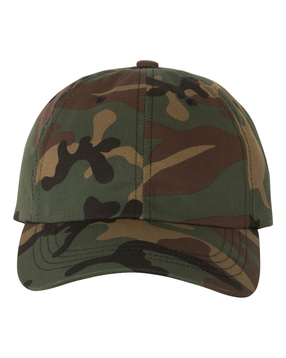 Classic Dad Hat - Front - B18695620 - Green Camo