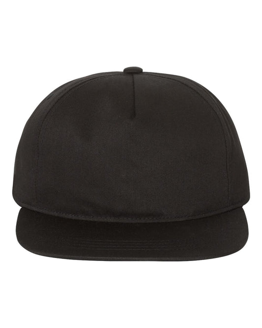 Lightly-Structured Five-Panel Snapback Cap - styleImage