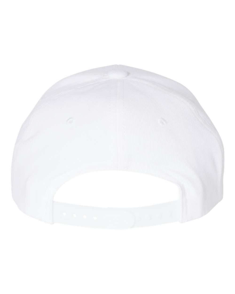 Premium Curved Bill Snapback Cap - Back - B08895000 - White