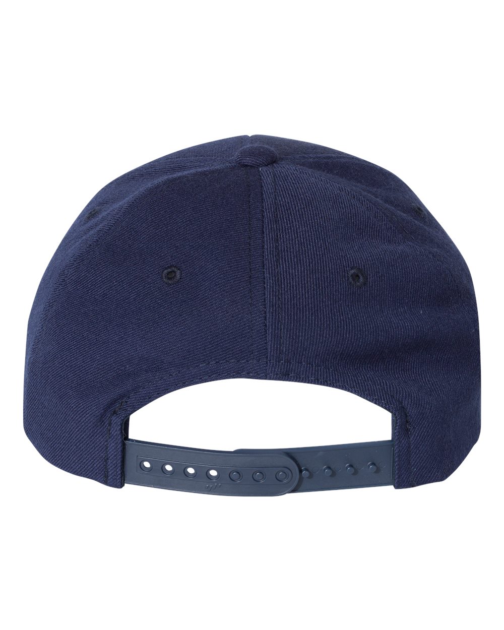 Premium Curved Bill Snapback Cap - Back - B08895650 - Navy