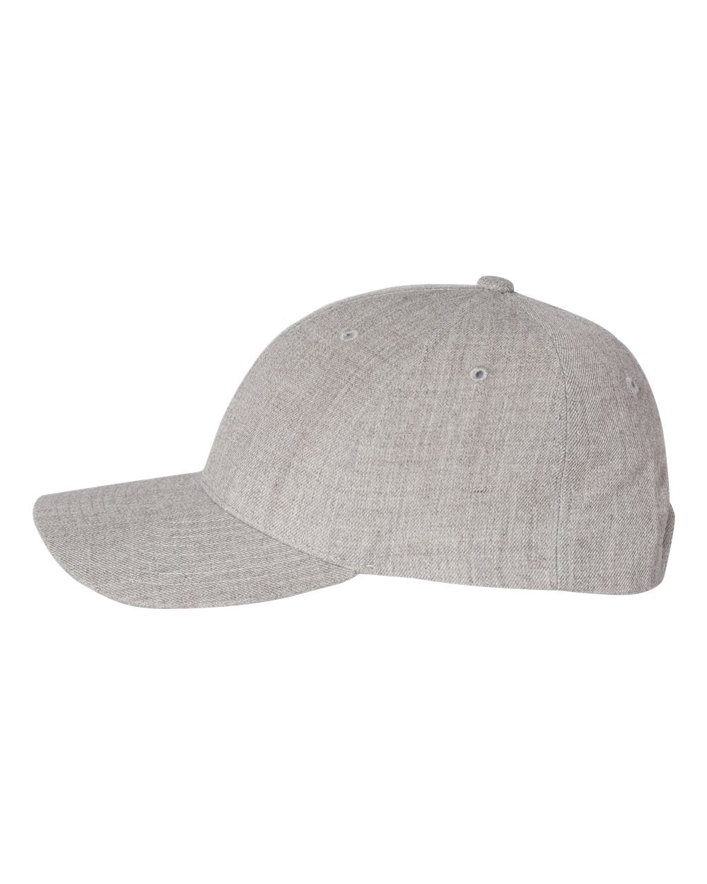 Premium Curved Bill Snapback Cap - DirectSide - B08895350 - Heather Grey