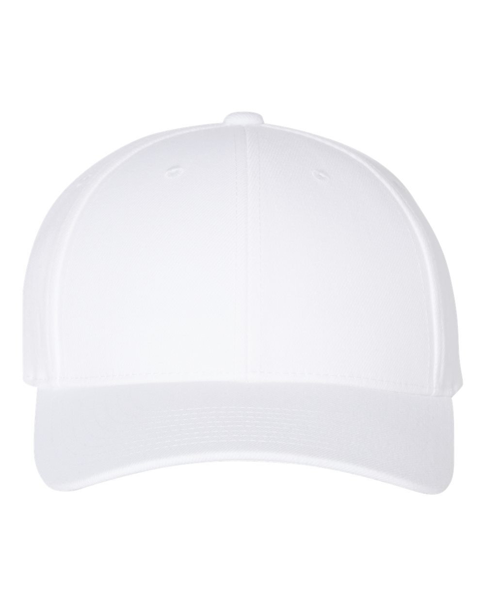 Premium Curved Bill Snapback Cap - Front - B08895000 - White