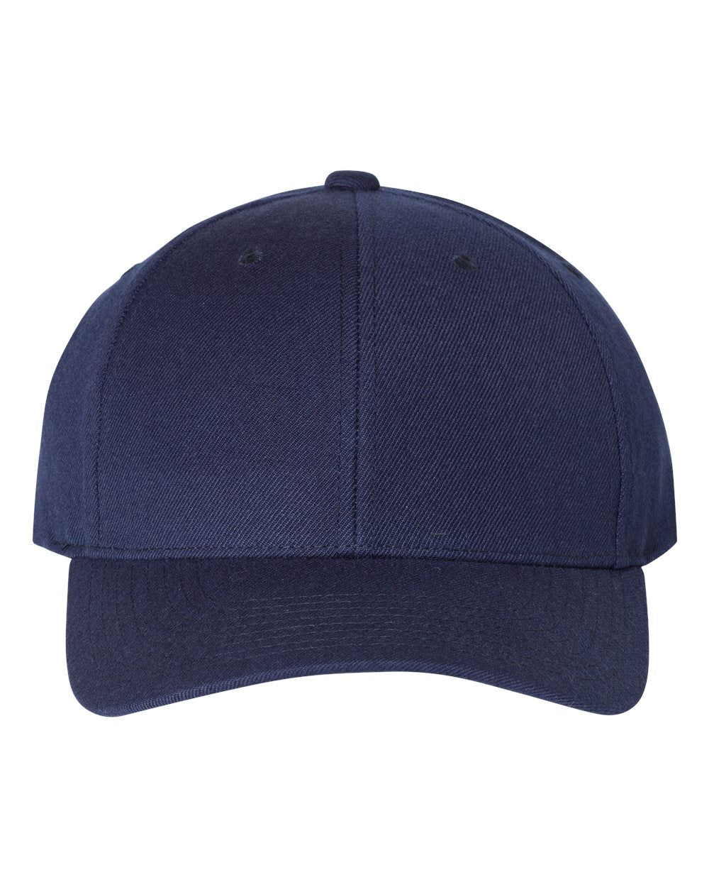 Premium Curved Bill Snapback Cap - Front - B08895650 - Navy